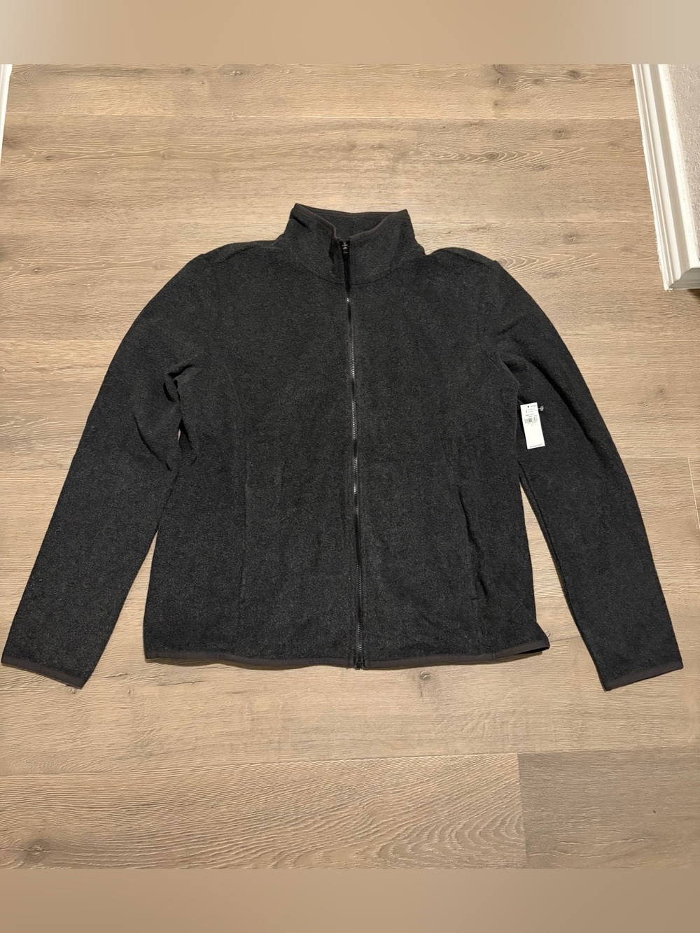 Old Navy Women's Full-Zip Black Fleece Jacket